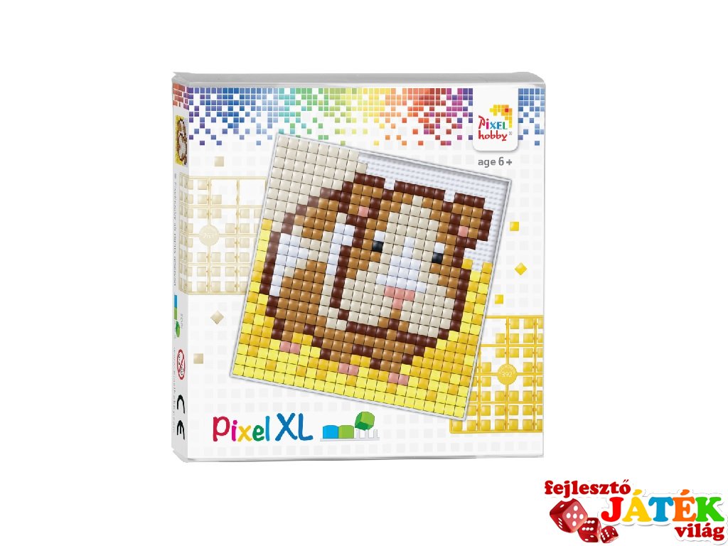 Pixelhobby, Pixel XL készlet, Tengerimalac (41014, 12x12 cm-es alaplap, XL színek, 4-6 év)