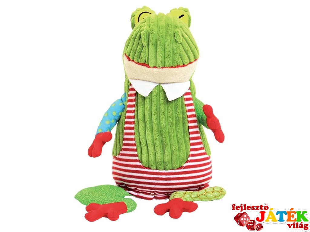 Plüss játék, Original CROAKOS, a béka (Deg, 36513, 26 cm-es plüssállat, 0-12 év)
