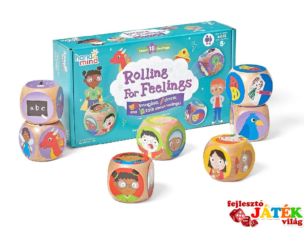 Rolling For Feelings Érzelmi dobókocka, Learning Resources fejlesztő játék (95387, 5-12 év)