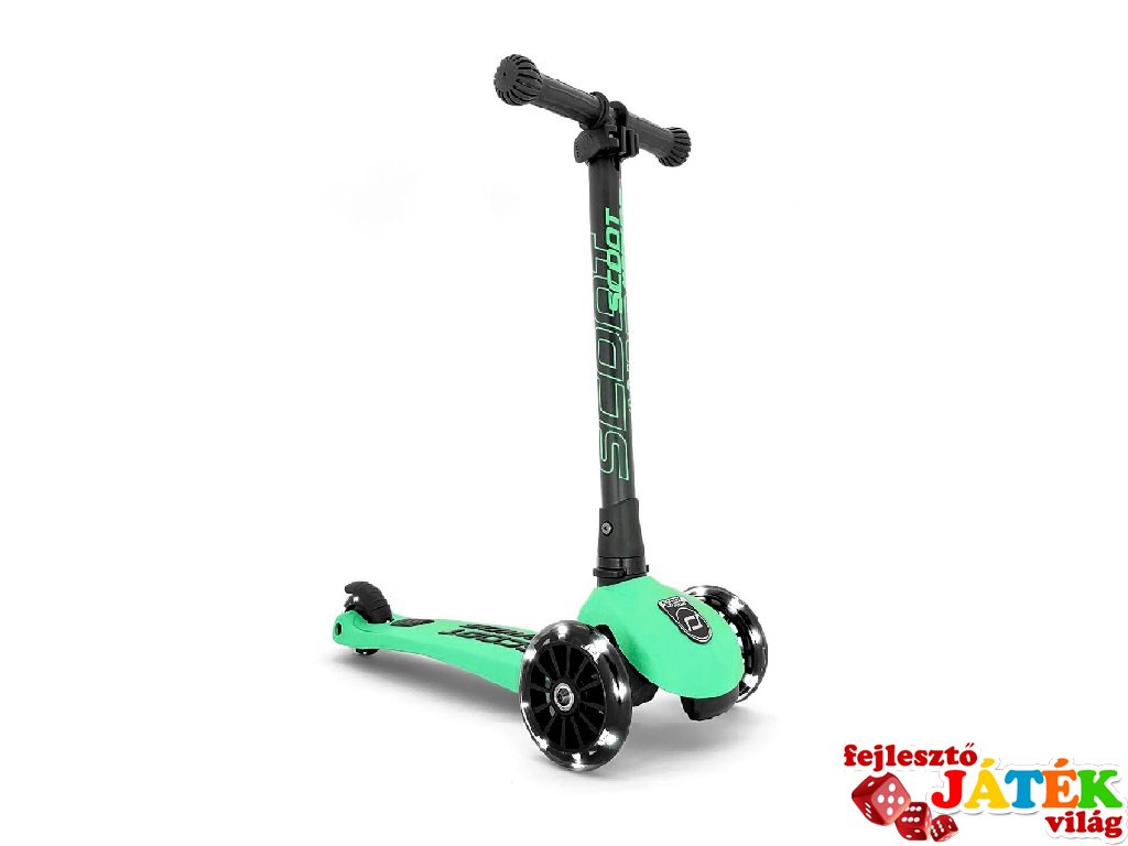 Scoot and Ride Highwaykick összecsukható LED roller, Kiwi (3-6 év)