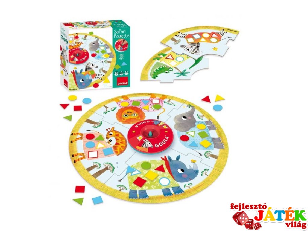 Szafari roulette, első társasjáték (53156, Goula, 3-6 év)