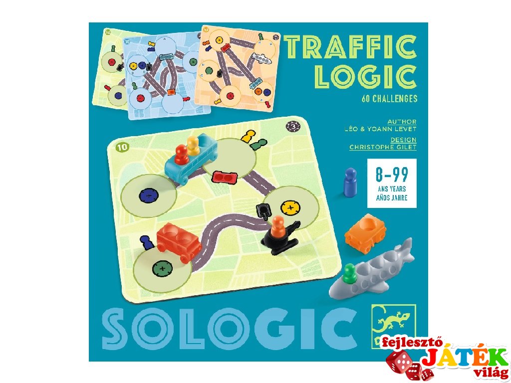 Traffic Logic Közlekedés Logika, Djeco logikai játék - 8585 (8-99 év)