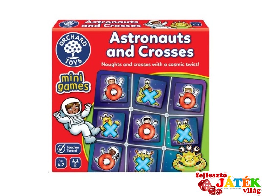Űrhajós amőba, minijáték, kétszemélyes logikai társasjáték (OR, 4-7 év)