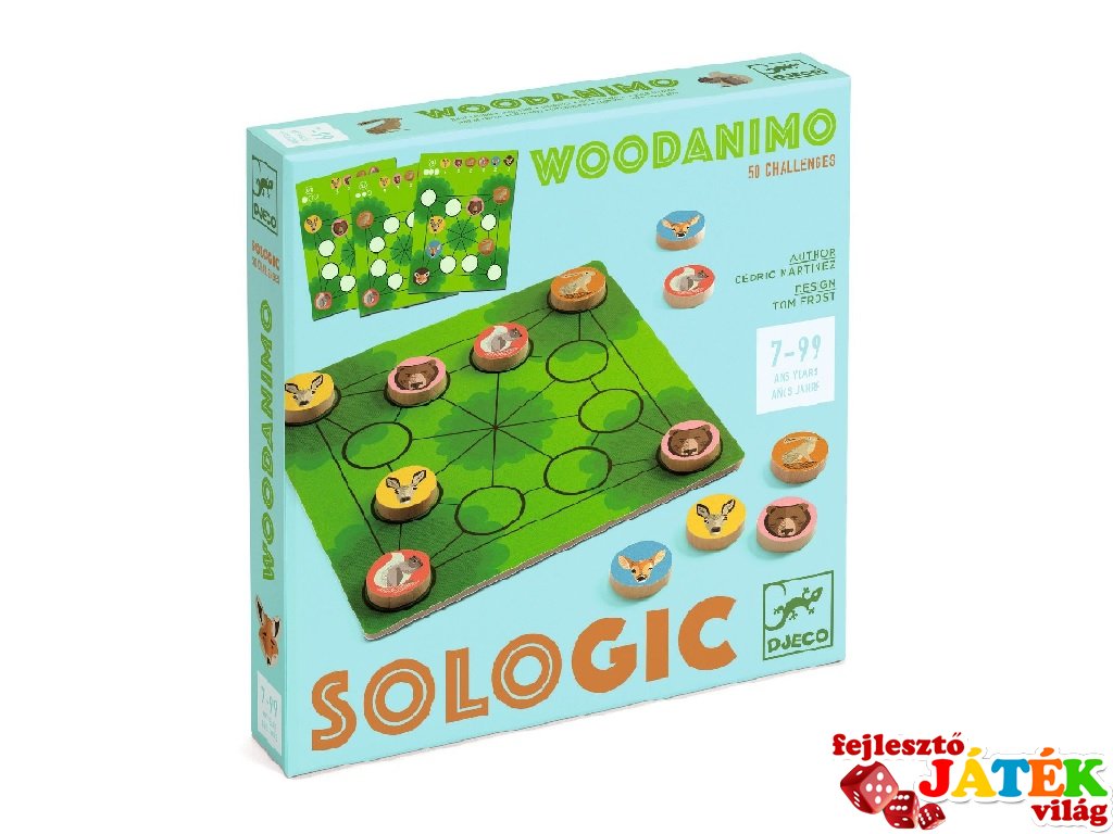 Woodanimo Szétültetés, Djeco logikai játék - 8587 (7-99 év)