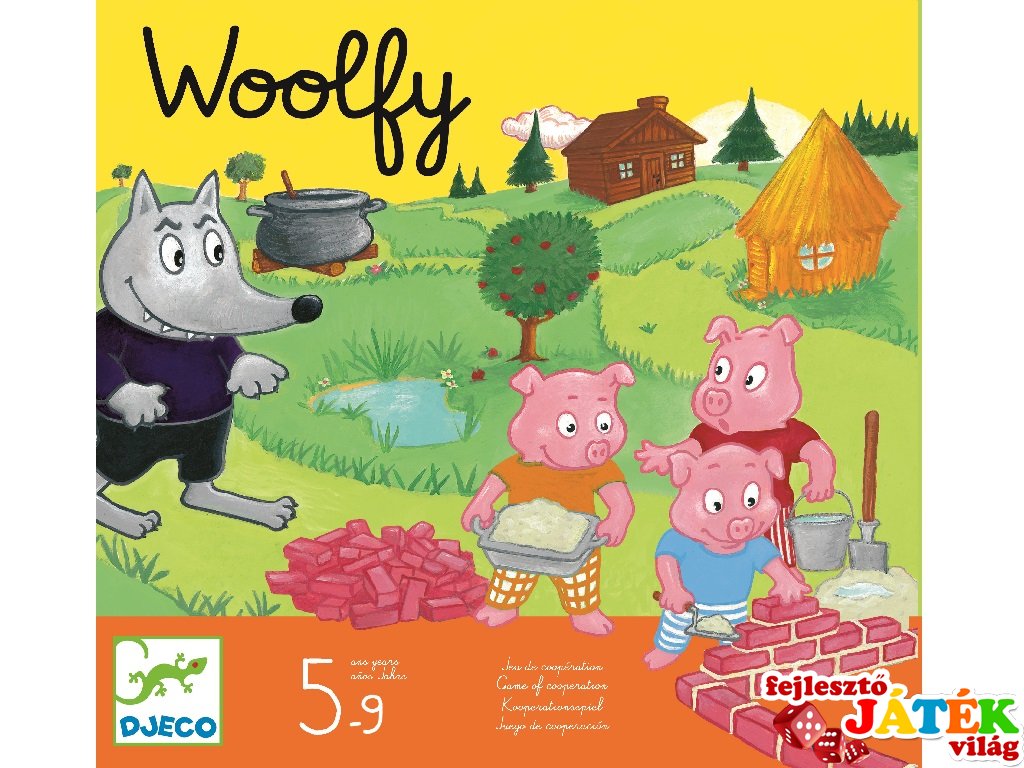 Woolfy (Djeco, 8427, kooperatív társasjáték, 4-9 év)