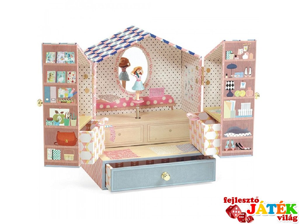 Zenélő ékszerdoboz Tinou shop, Djeco szobai kiegészítő - 6084